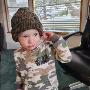 Toddler camo beanie